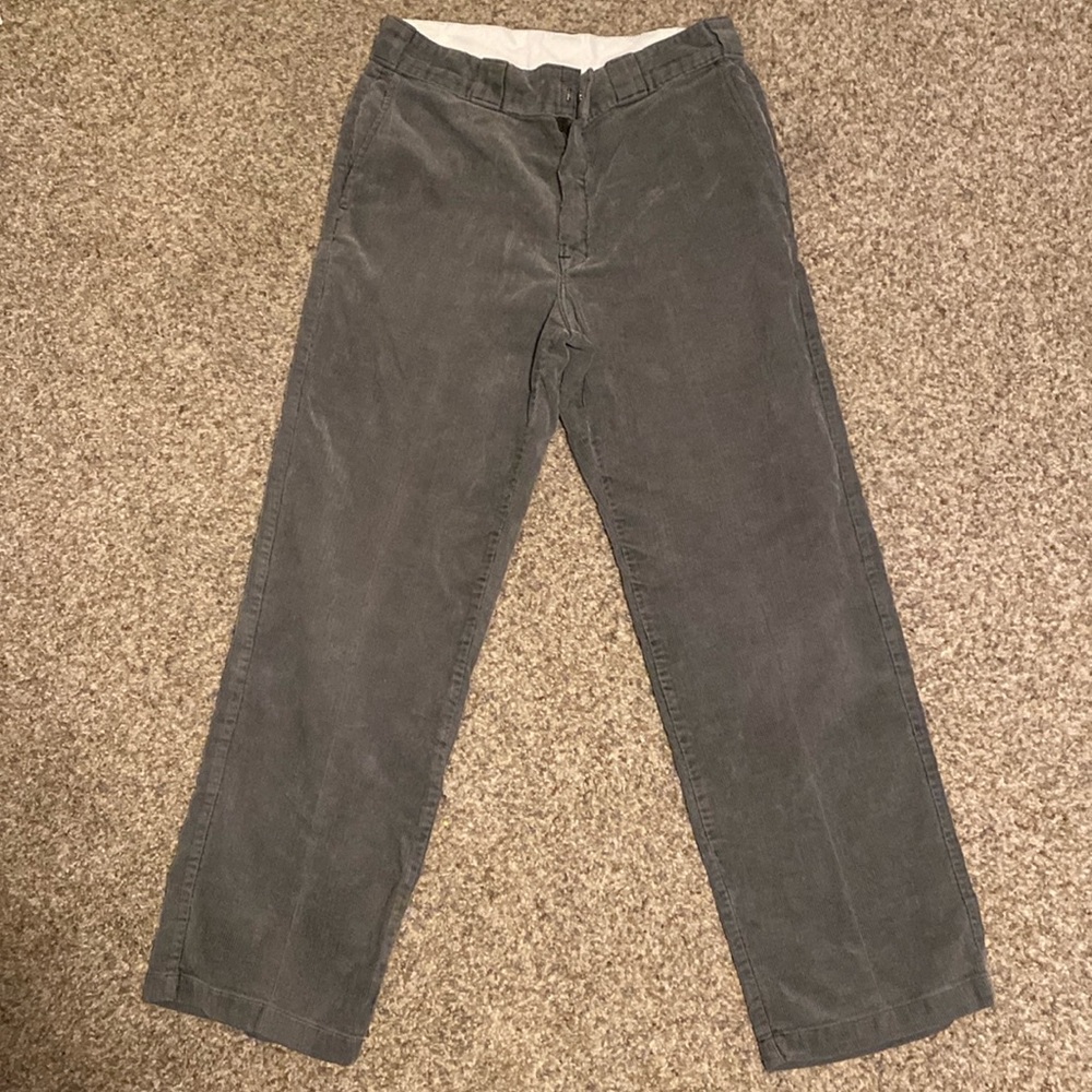 DICKIES Gray Corduroy pants 34l 32w